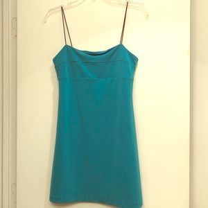 Teal mini dress
